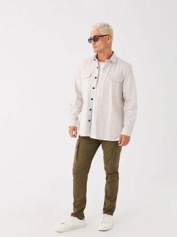 شلوار راحت مردانه XSIDE Standard Fit خاکي