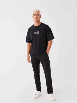 شلوار راحت مردانه XSIDE Standard Fit ذغالي